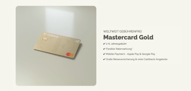 Funktionen der TF Bank Mastercard Gold.